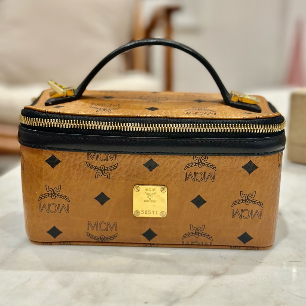 MCM Visetos Rockstar Vanity Case Crossbody Bag
